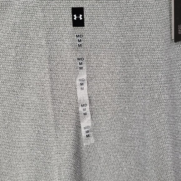 Under Armour HeatGear Mens Short Sleeve Shirt M Gray NWT - Picture 10 of 11